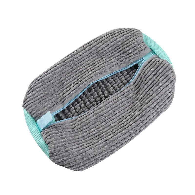360° Surround Cleaning Shoe Washing Bag, Reusable & Durable, Zipper Closure, Machine Washable Laundry Bag (1Pc)