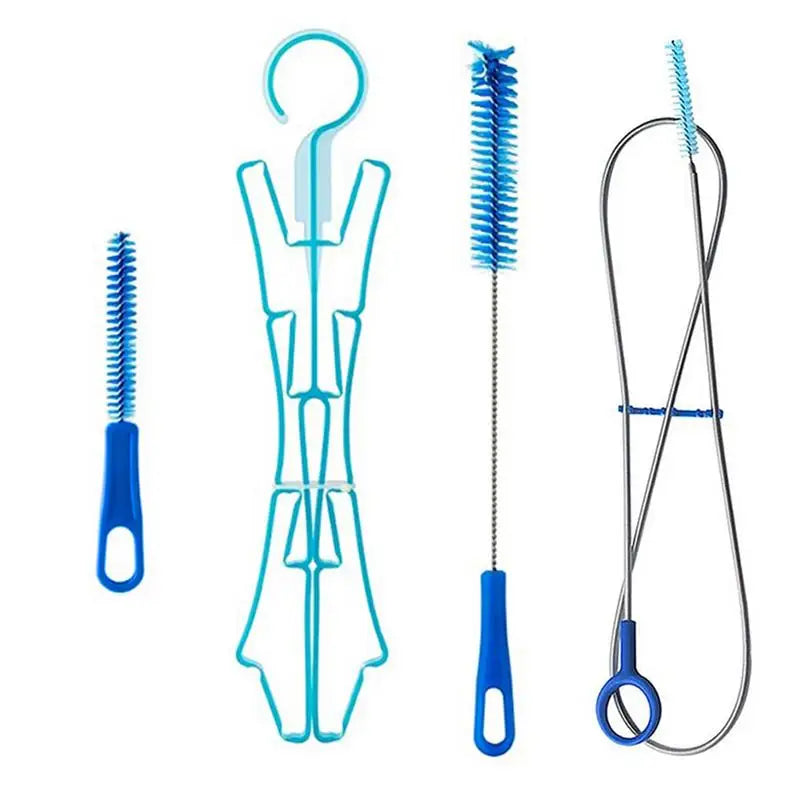 Water Hydration Bladder Cleaning Brush Kit Plastic Outdoor Drinking Water Bag Cleaner Camp Hiking Cooking Supplies