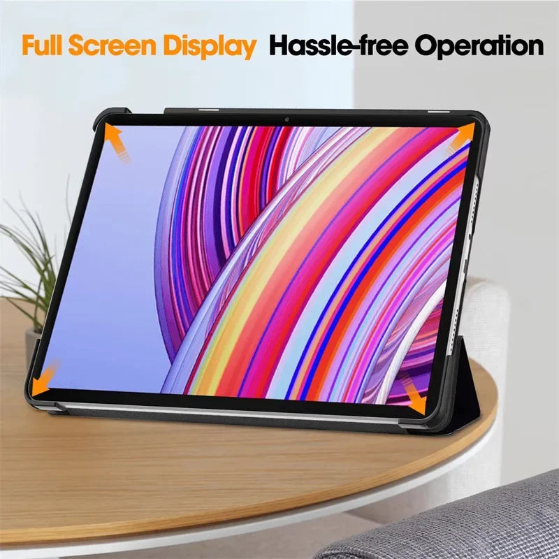 2024 Tablet Case For Xiaomi Redmi Pad Pro 12.1 inch Tri-Folding Stand Smart Leather Cover For Redmi Pad Pro 12.1" Funde tablets