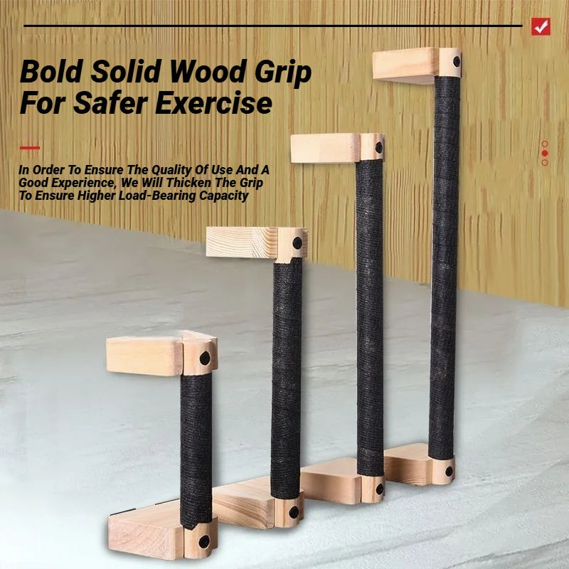 Wooden Push‑up Bar Stands 1Pair Push Ups Rack Handstand Parallel Rod Body Building Home Gym Fitness Training Equipment
