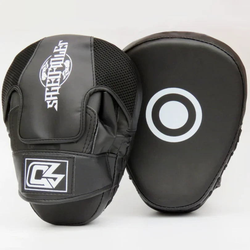 Boxing Pads for Men, Women,& Kids, Leather Focus Mitts for Martial Arts, Boxing Training,Curved Punch Mitts for Karate