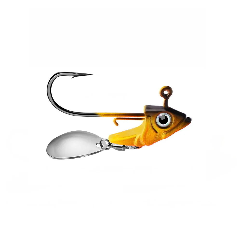 1pc Jig Head 7.5g 10.5g 15g Fishing Lures Sinking Rotating Sequin Metal Spoons Fishing Hooks Jigging Fishhook Baits Tackle