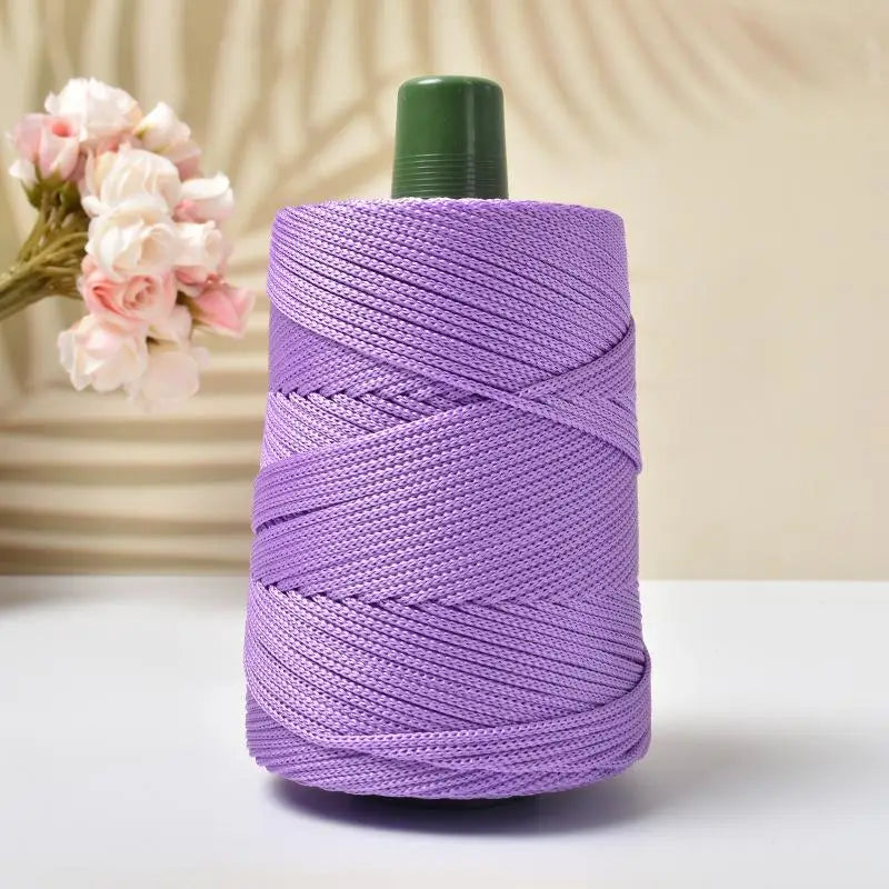 1PC 3mm-180m-250g  Crochet Lightweight Cord Hollow Yarn, For Crocheting Summer Sun Hats, Bags, Crafts, And Christmas Decorations
