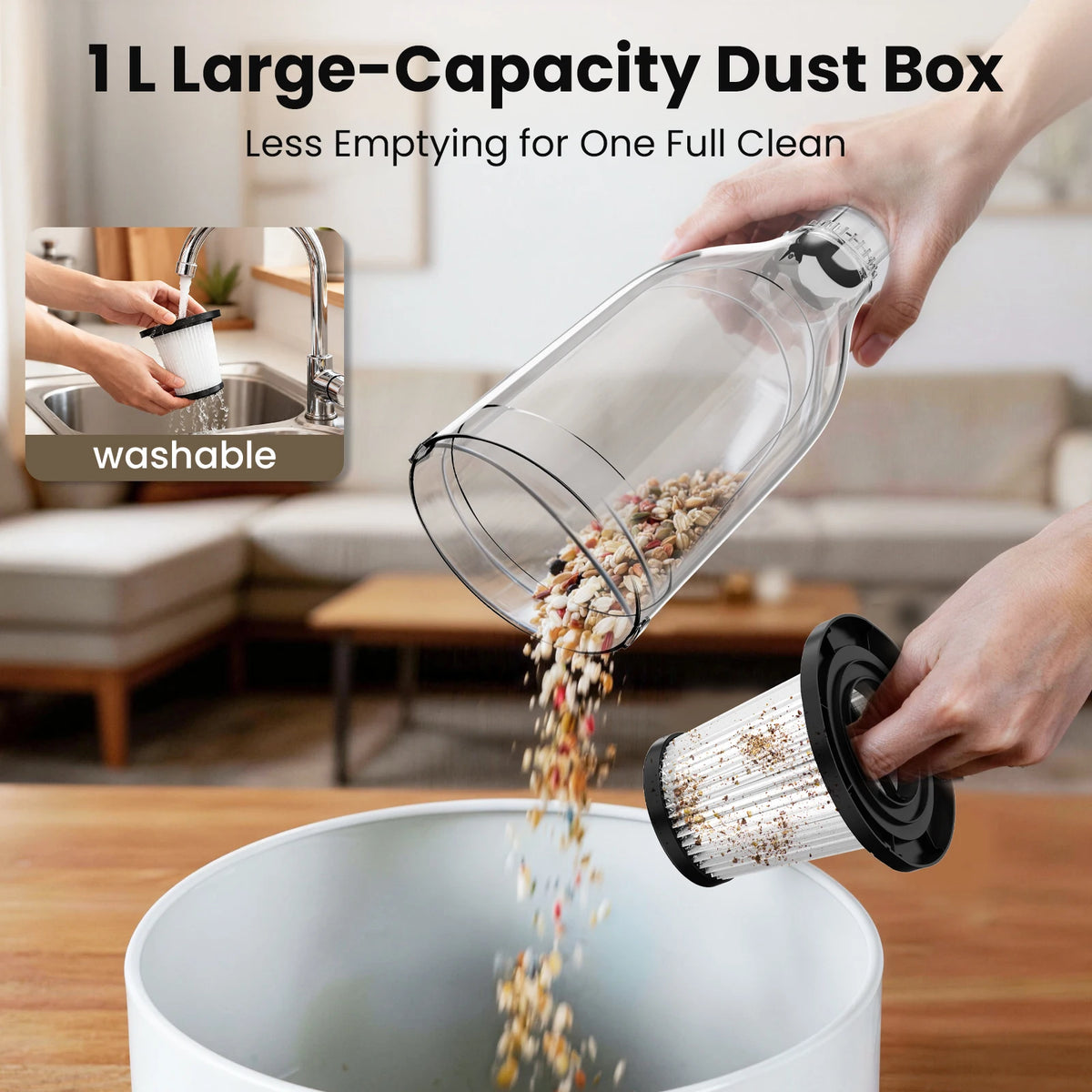 Vastorm R7 Corded Stick Vacuum Cleaner 600W 20Kpa Powerful 3 in 1 Lightweight Cleaner Low Noise Efficient Cleaning for Hardwood Floor Carpet Pet Hair Clean