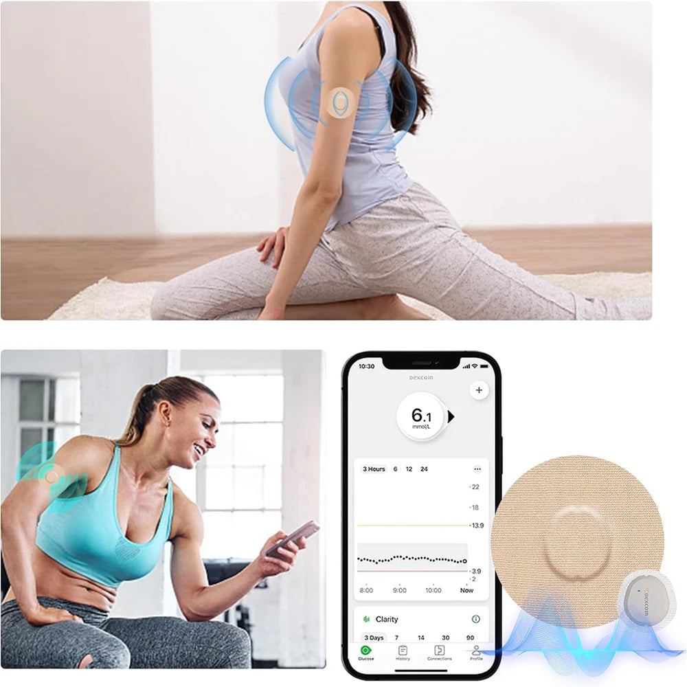 10PC Libre 1/2/3/Pro Sensor Covers Waterproof,Non-Fraying,Extreme CGM Tape,Continuous Glucose Monitor Patch