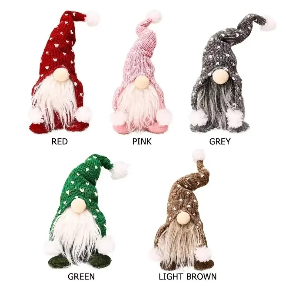 Cute Cartoon Christmas Gnomes Decor Knitted Exquisite Faceless Dwarf Ornament Hanging Dwarf Christmas Gnomes Party Favors