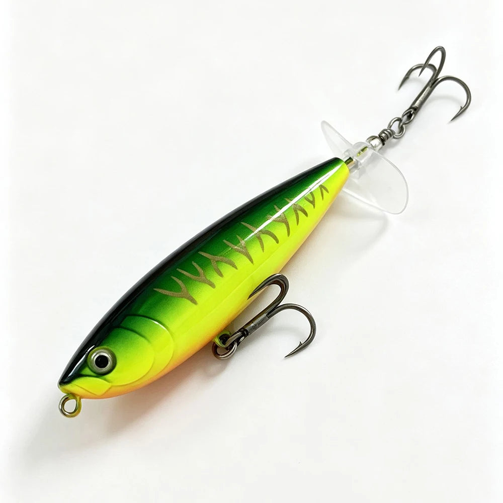 Testar 7g 11g Saltwater Rotated Propeller River Wobbles Popper Pencil Bait Topwater Spinning Bait for Bass Pike Fishing Lures
