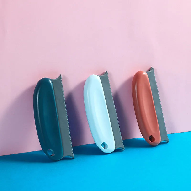Portable Pet Hair Remover Brush - Manual Lint Shaver Scraper Cleaning Tool for Carpet Wool Coat Clothes - Lint Pellet Removal