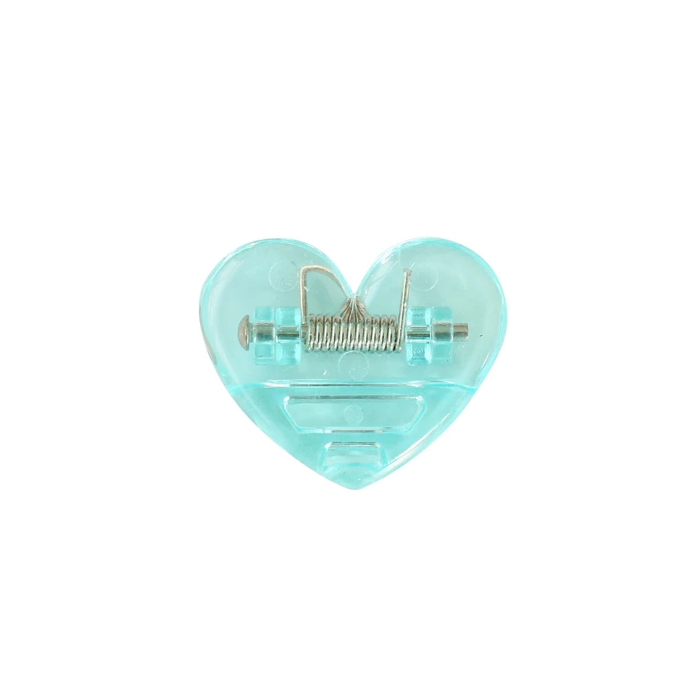 Kawaii 10pcs heart Clips File Paper Clips File Index Photo Clamp Page Holder Korean Stationery Office Desk Organizer