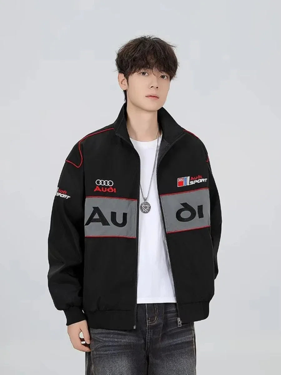 2026 New Audi Logo Jacket - Motorcycle Racing Suit - Motorcycle Riding Jacket for Men - Jacket