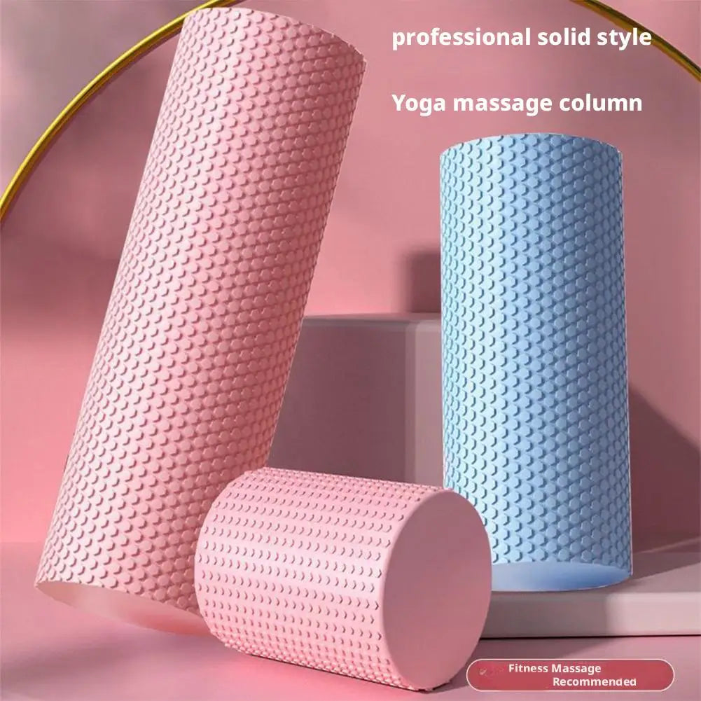 EVA Foam Yoga Roller 30cm Portable Pilates Fitness Cylinder for Leg Arm Back Deep Muscle Massage Home Gym Exercise Roller