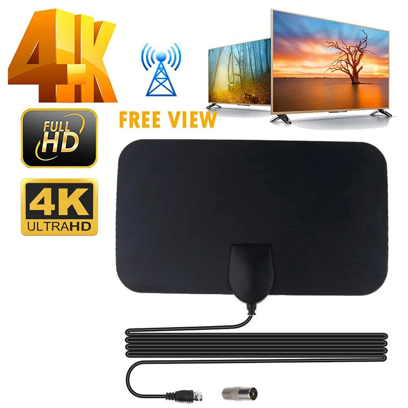 Indoor Digita 4K TV Antenna For Digital TV 1080P 4000 Mile HD Booster For RV Outdoor Car Antenna Indoor Smart TV Signal Receiver