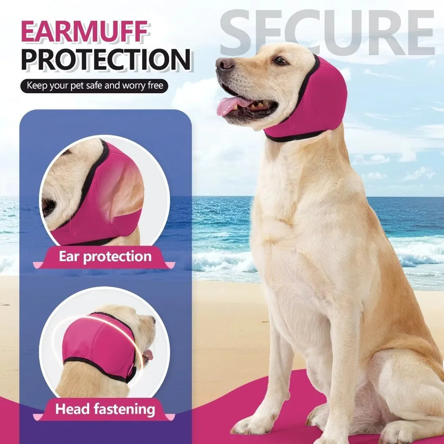 Hearing Protection Dog Calming Earmuff Noise Reduction Shock Proof Dog Earmuffs Waterproof Dog Soothing Headcover