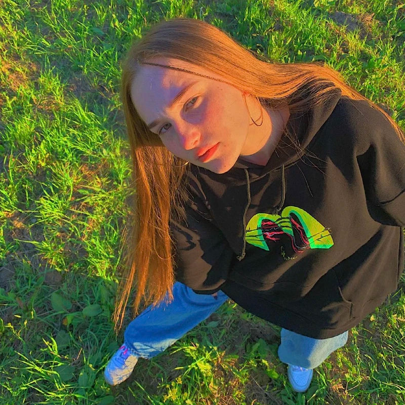 Fashion Pullover Men's Hoodies Vintage Graphic Hip Hop Graphic Goth Hooded Sweatshirt Oversized Women Clothes Y2k Aesthetic Tops