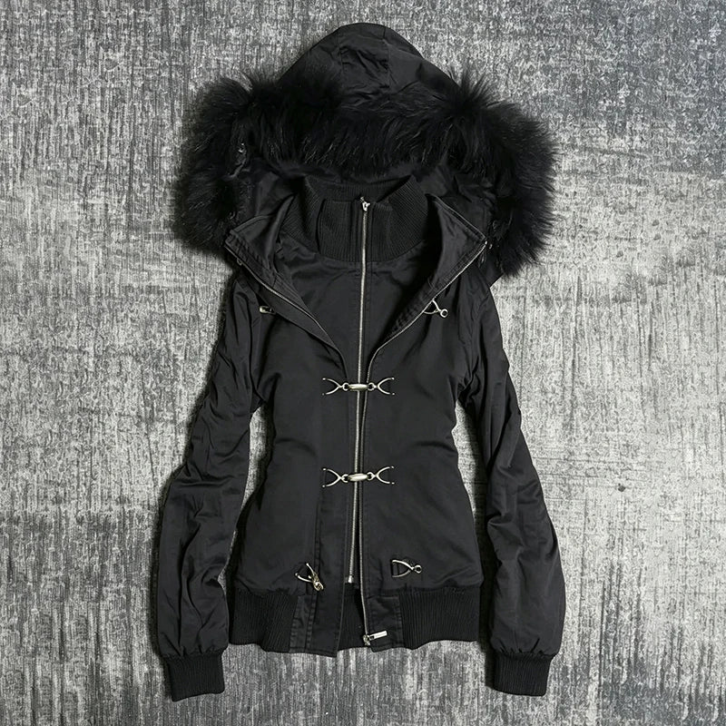 Unisex Striped Cropped Zip Up Hoodie Vintage Loose Horizontal Stripe Full Zip Hooded Jackets Autumn Casual Daily Streetwear Tops