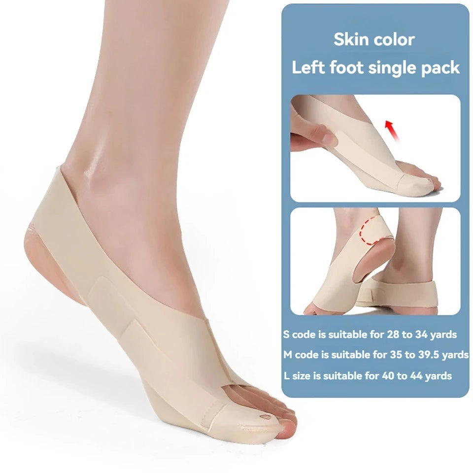 GOBYGO 1Pcs Adjustable Lightweight Toe Bunion Corrector Bigfoot Toe Separation Correction Ankle Brace Wear Shoes Ankle Sleeve
