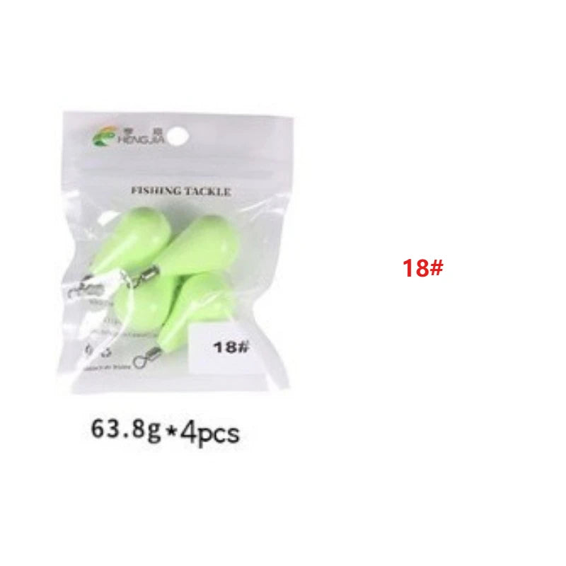 Luminous Fishing Sinkers 12g-150g Weight Sinker Ball Worm Flipping Weights Fishing Weights for Bass Texas Rigs Tackle