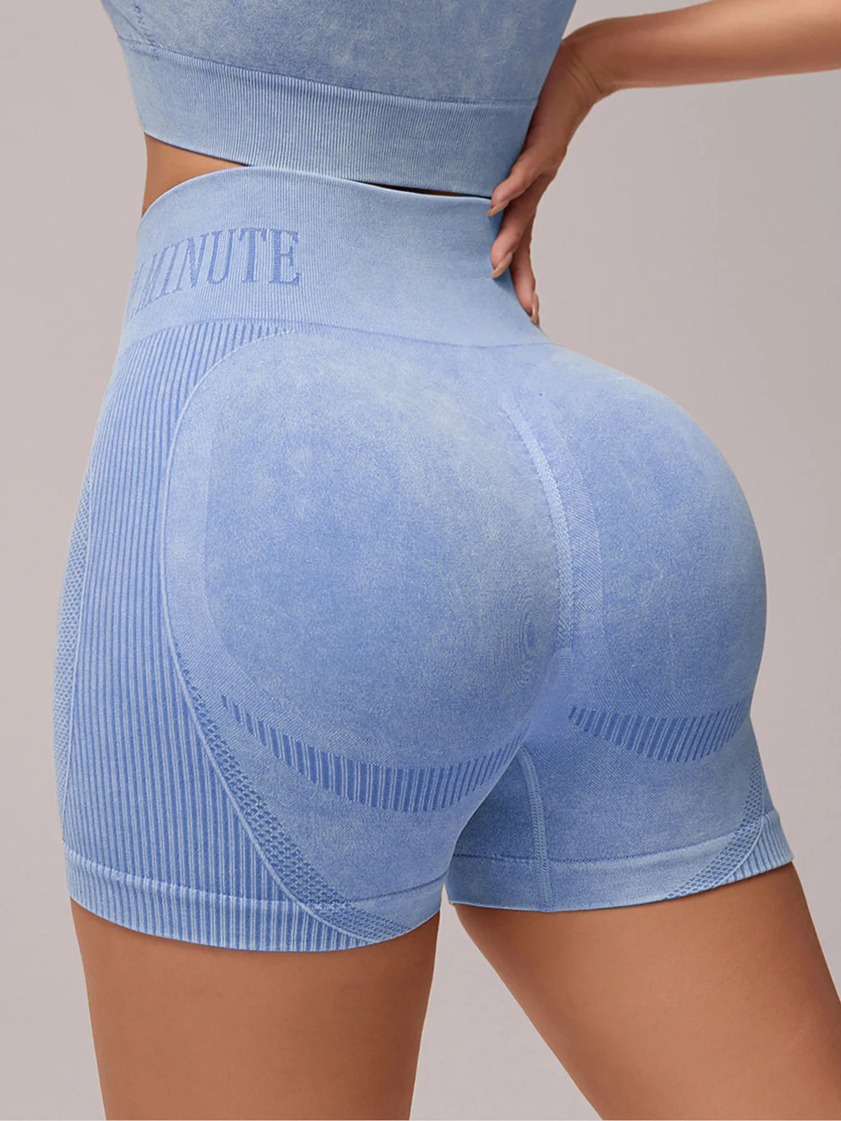 Women Sand Wash High Waist Tummy Control Butt Lifting High Stretch Slim Yoga Shorts Wear Outside Run Gym Workout  Sports Pants