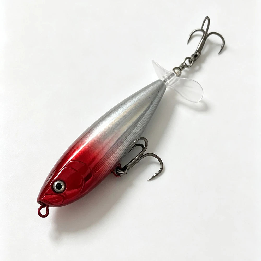 Testar 7g 11g Saltwater Rotated Propeller River Wobbles Popper Pencil Bait Topwater Spinning Bait for Bass Pike Fishing Lures