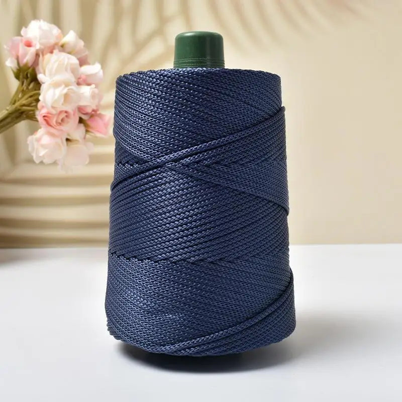 1PC 3mm-180m-250g  Crochet Lightweight Cord Hollow Yarn, For Crocheting Summer Sun Hats, Bags, Crafts, And Christmas Decorations