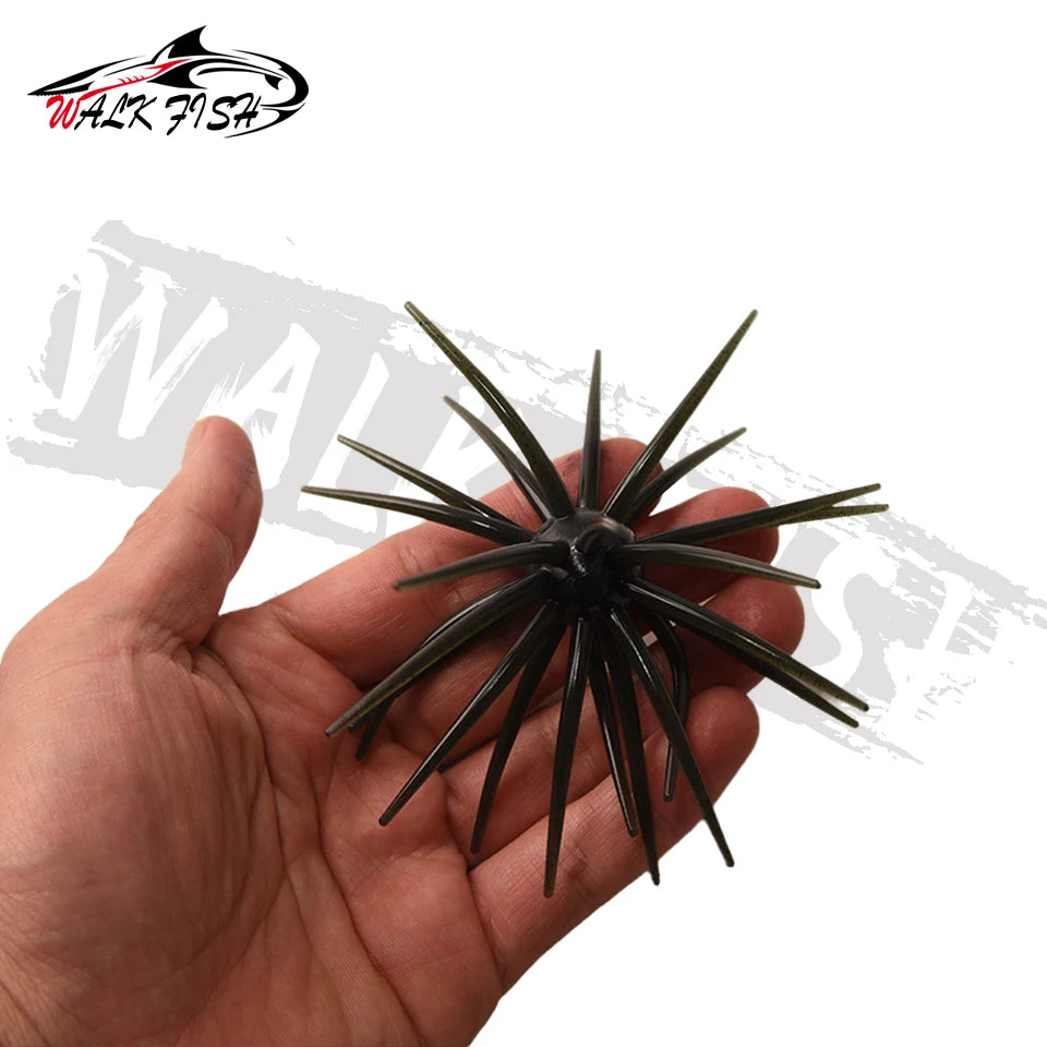 WALK FISH 3Pcs 10cm 9g TPE Sea Urchin Soft Bait Silicone Fishing Lures for Bream Mandarin Tilapia Trout Sea Bass