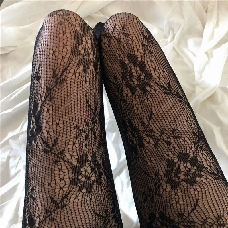 Woman Girls Fashion Punk Gothic  Fishnet Stockings Snake Skull Striped Mesh Tights Panties Lolita Plus Size Pantyhose Leggings