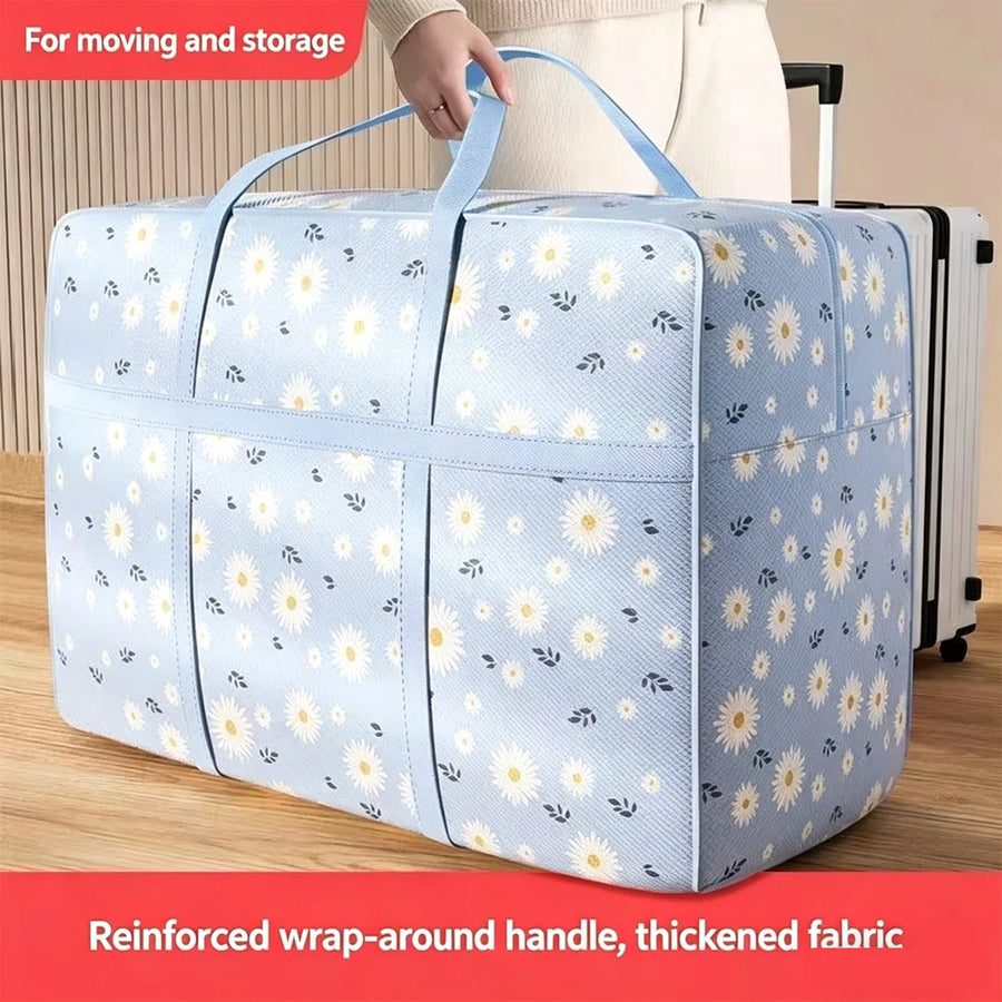Large Capacity Quilt Storage Bag for Moving Moisture-Proof Clothes & Comforter Packing Sack Home Luggage Organizer