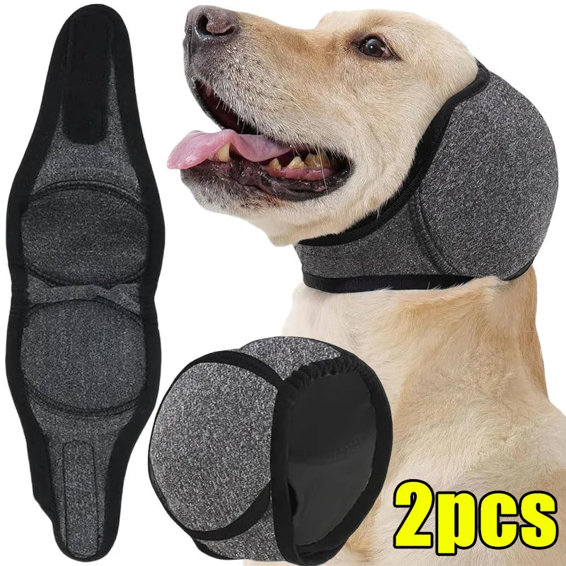 S/M/L Adjustable Earmuffs Quiet Ears Dogs Swimming Comfort Calming Hoodie Ear Covers Relief Wraps Isolate Noise Protection