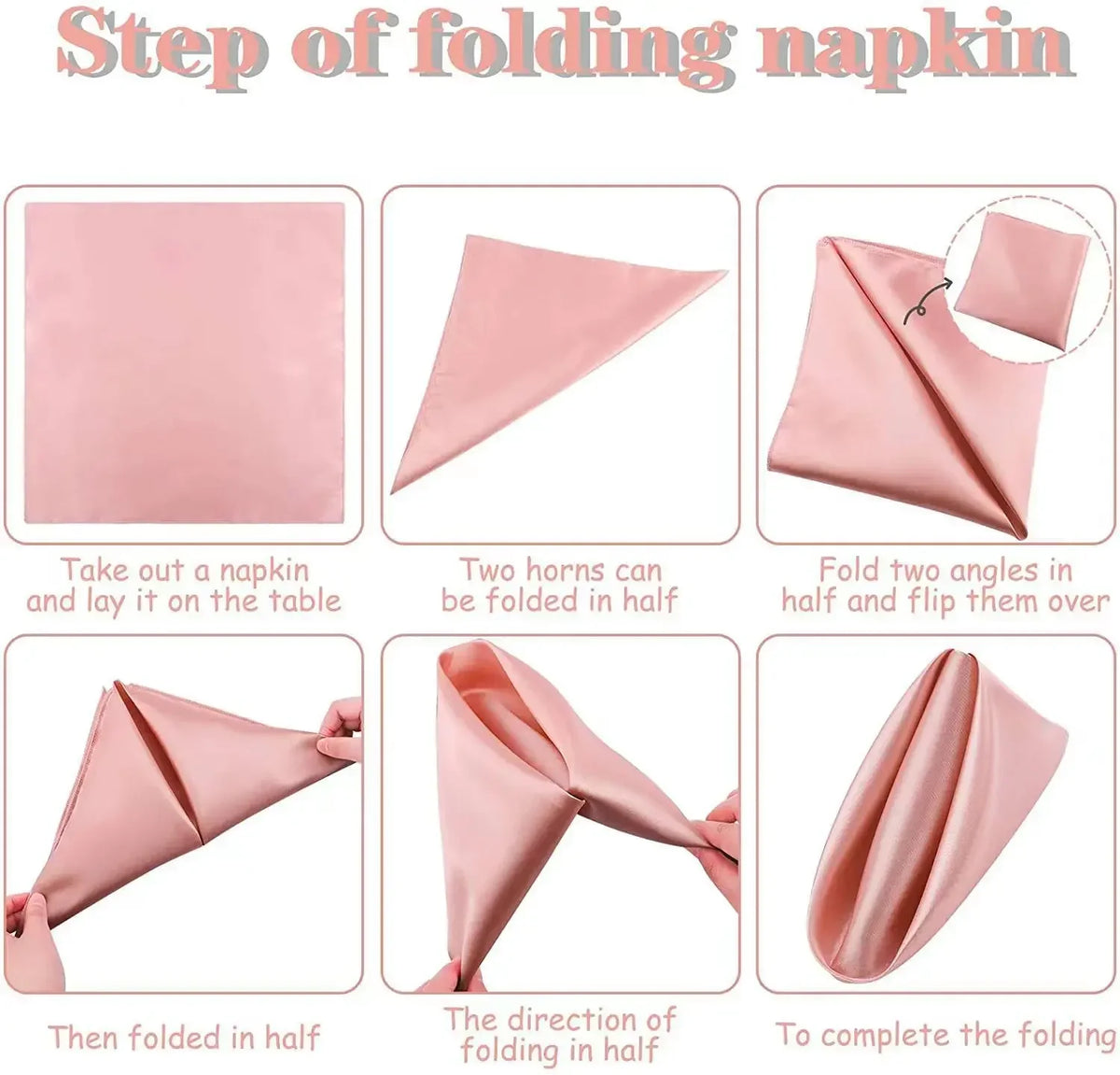 10pcs Satin Napkin 43cmX43cm Serving Table Decor Dinner Towel for Wedding Party Home Hotel Christmas Decor Table Napkins Green