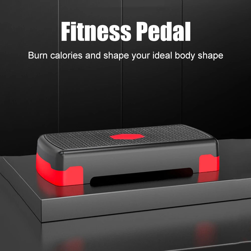 Fitness Height Step Pedal Aerobic Fitness Stepper Cardio Pedal Exerciser Stable 200KG Load Home Training Gym Exercise Foot Pedal