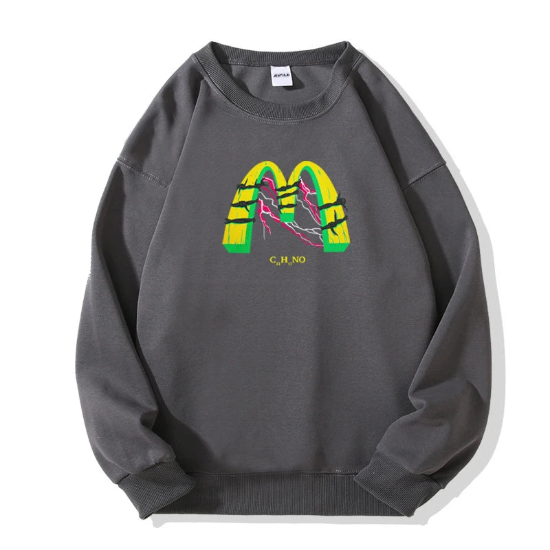 Fashion Pullover Men's Hoodies Vintage Graphic Hip Hop Graphic Goth Hooded Sweatshirt Oversized Women Clothes Y2k Aesthetic Tops