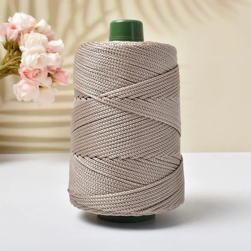 1PC 3mm-180m-250g  Crochet Lightweight Cord Hollow Yarn, For Crocheting Summer Sun Hats, Bags, Crafts, And Christmas Decorations
