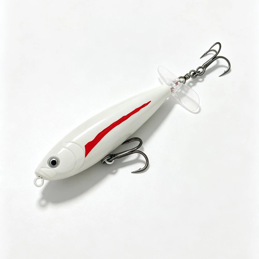 Testar 7g 11g Saltwater Rotated Propeller River Wobbles Popper Pencil Bait Topwater Spinning Bait for Bass Pike Fishing Lures
