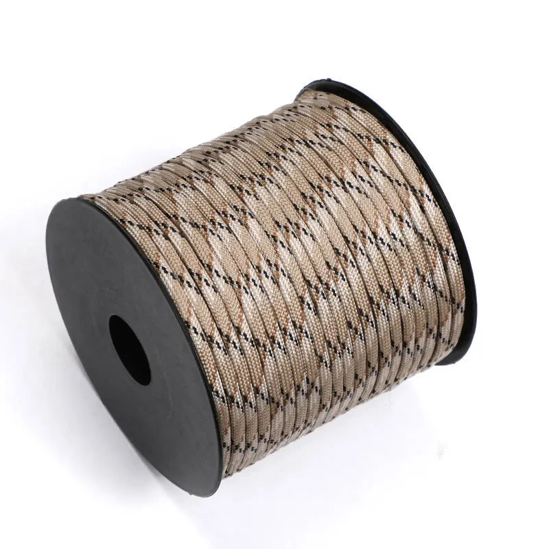 7 Strand 4mm Paracord Rope 550 Military Tactical Parachute Cord for Camping Survival Tent Lanyard DIY Bracelet Weaving Accessori