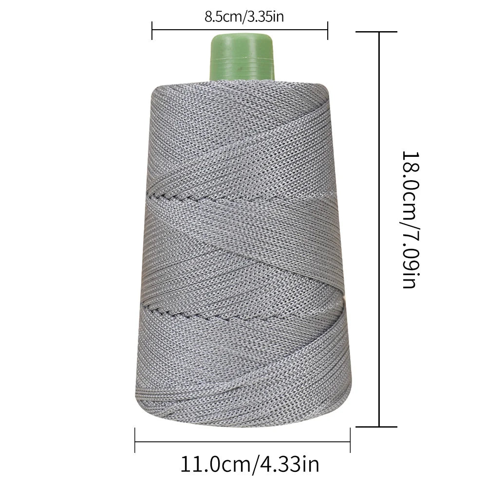 1PC 3mm-180m-250g  Crochet Lightweight Cord Hollow Yarn, For Crocheting Summer Sun Hats, Bags, Crafts, And Christmas Decorations