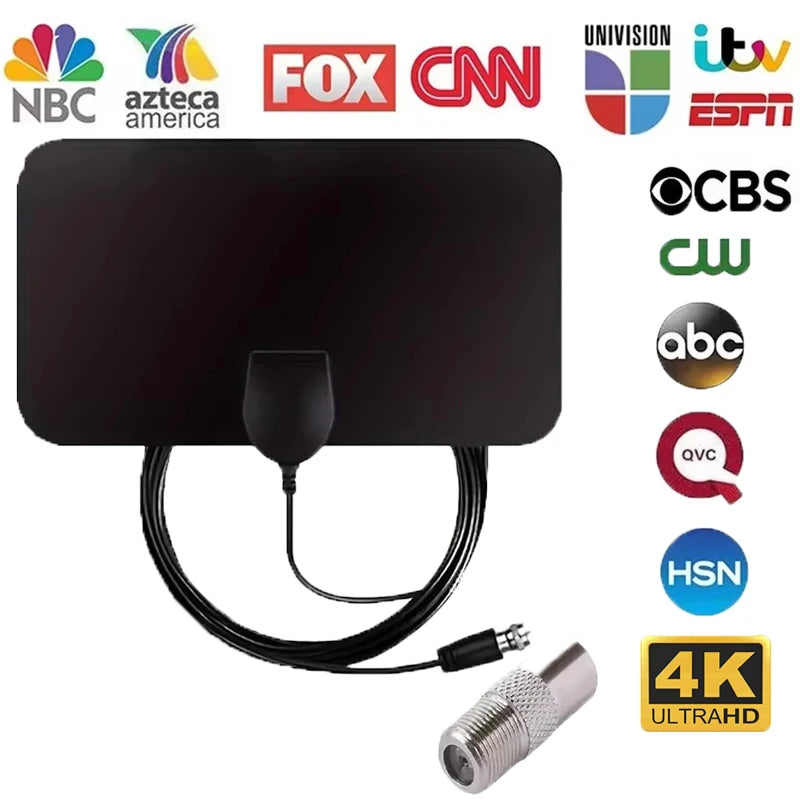 Indoor Digita 4K TV Antenna For Digital TV 1080P 4000 Mile HD Booster For RV Outdoor Car Antenna Indoor Smart TV Signal Receiver