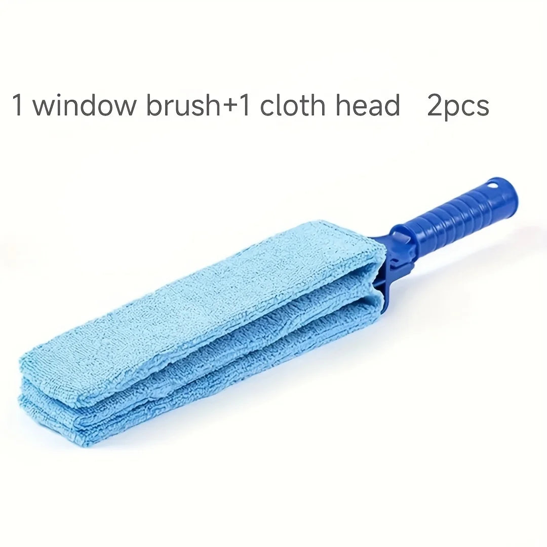 Blue Venetian Blind Cleaning Brush for Cleaning and Dust Removal, Air Conditioner Vent Dust Brush, Gap Cleaning Brush