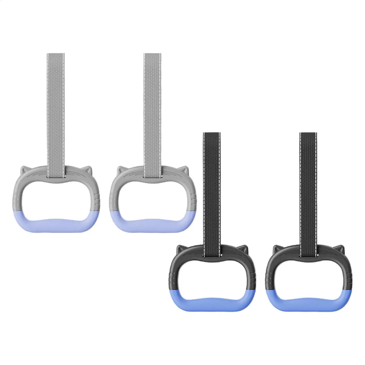 1 Pair Gymnastics Rings Straps Pull Up Gym Rings Multi-Function Strength Training Equipment for Kids Obstacle Course Playground