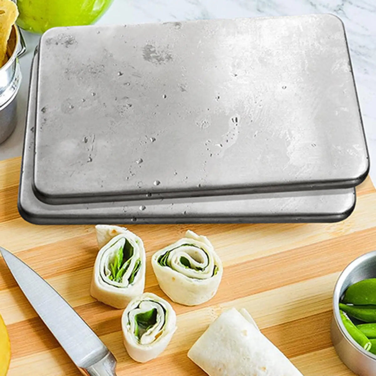 Stainless Steel Lunch Boxes Ice Packs Reusable Quick Freeze Packs for Cooler Lunch Bags Long Lasting Cooling Ice Packs