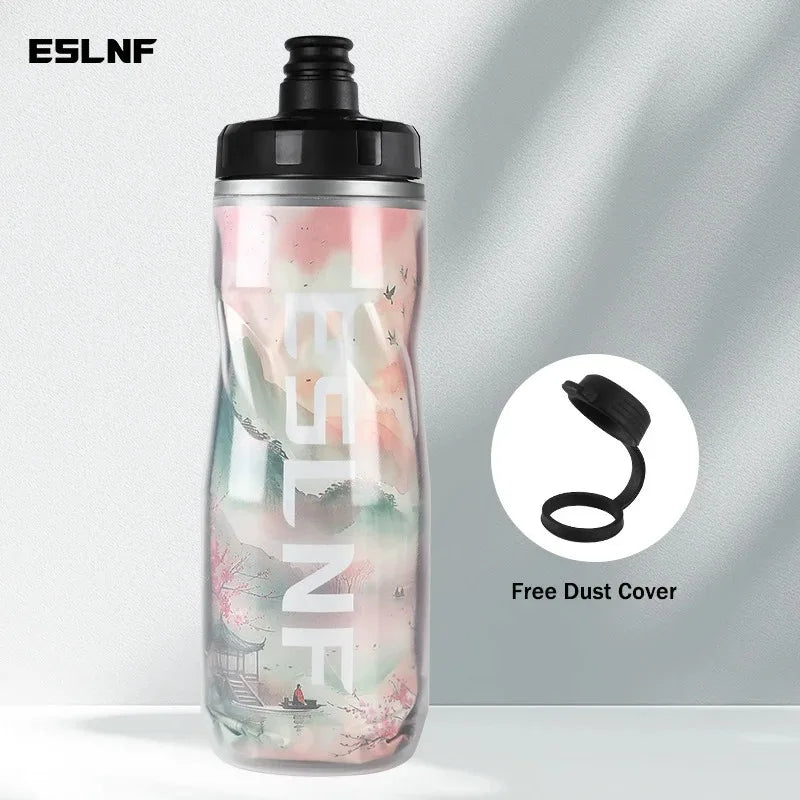 ESLNF Self-Propelled Large Capacity Water Bottle Insulated Iceberg Bike Road Bike Portable Water Cup Outdoor Cycling Equipment
