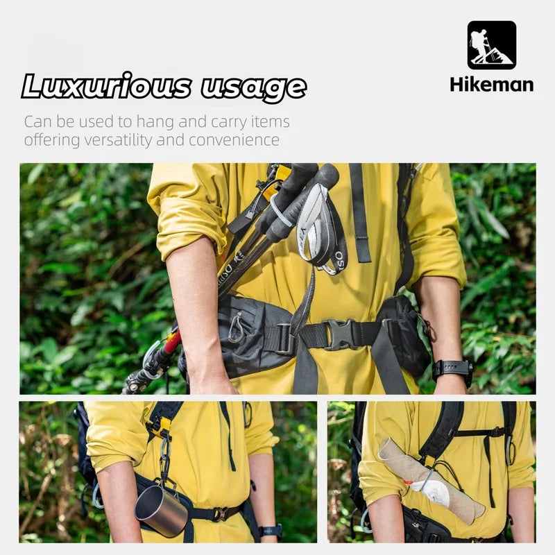 Hiking Pole Fixing Strap Backpack Accessory Easy Elastic Loop Quick Install No Disassembly Outdoor Camping Trekking Pole Holder