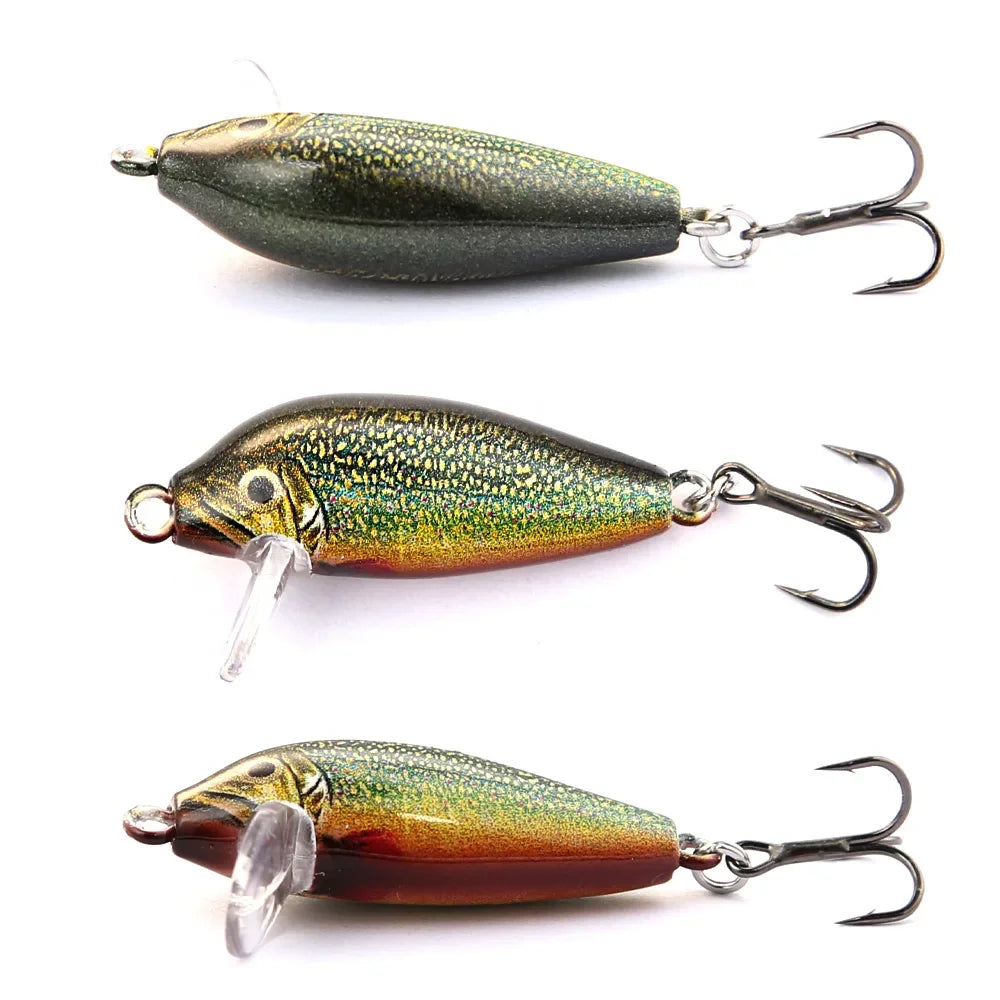 B&U 29mm Sinking Minnow Wobbling Fishing Lure Artificial Baits For Bass Perch Pike Trout Hard Bait Jerkbait Fishing Tackle