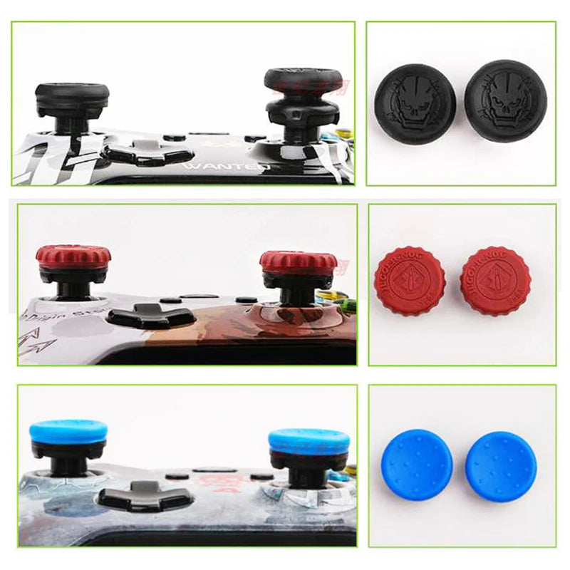 2pcs Hand Grip Extenders Caps Game Controller Gamepad Thumb Stick Grips Rocker Stick Extenders Caps For PS4 PS5 Xbox Accessories
