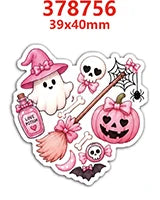 10pcs/lot credit card Halloween Accessories for Bows Flatback Planar Resin DIY Craft Supplies Handcraft Decor Materials PR377804