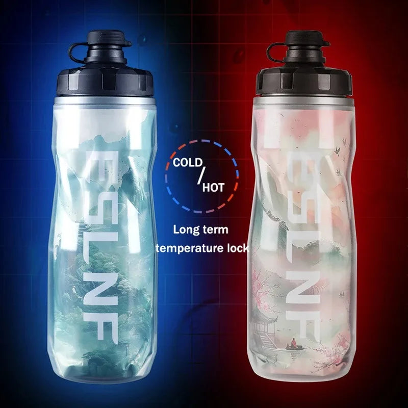 ESLNF Self-Propelled Large Capacity Water Bottle Insulated Iceberg Bike Road Bike Portable Water Cup Outdoor Cycling Equipment