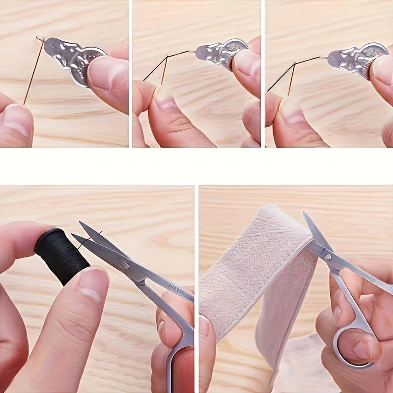 10.24in All-in-One Portable Sewing Kit - Zipper Case with Thread & Tool Set for Home/Travel