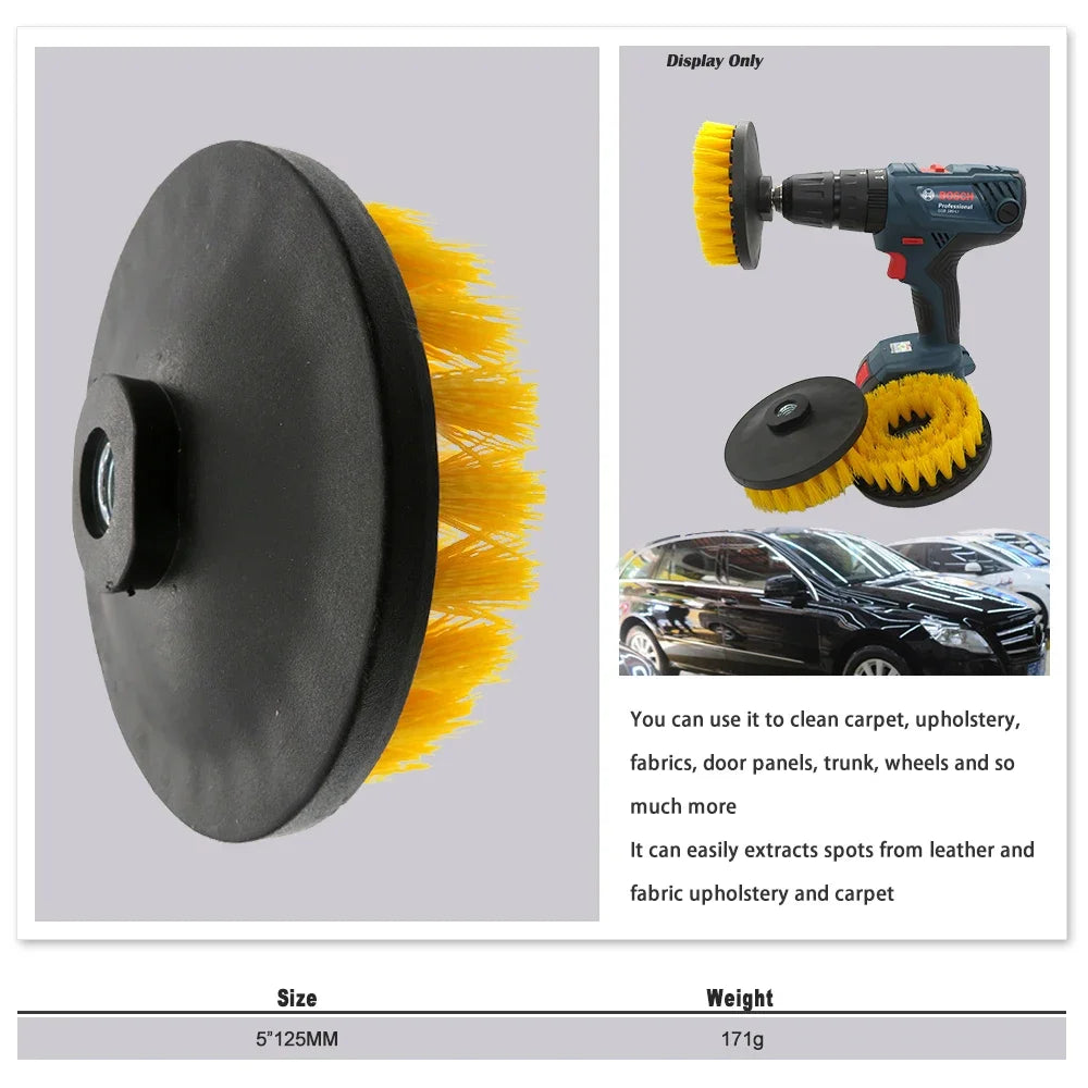 Power Scrubber Brush Electric Cleaning Brush M14 Thread for Cleaning Carpets, Kitchens and Bathrooms Drill Attachment Kit