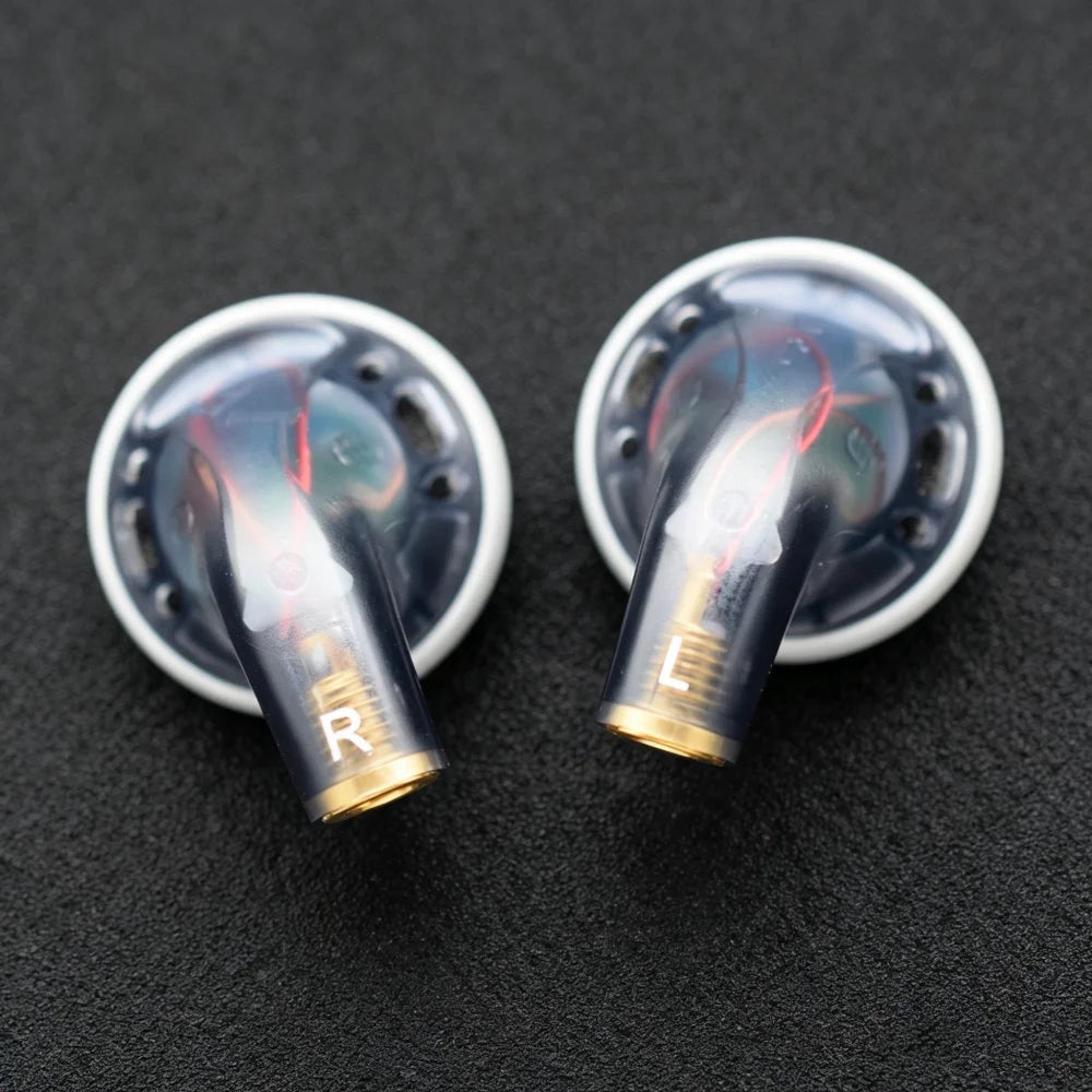 FENGRU BP32 Diy 130 ohm Beryllium Film Driver/300 ohm Carbon Nanotube Film High Impedance Flat Head Earbuds Heavy Bass Earphones