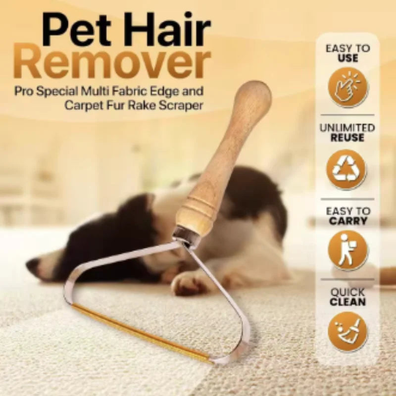 Portable Pet Hair Remover Brush - Manual Lint Shaver Scraper Cleaning Tool for Carpet Wool Coat Clothes - Lint Pellet Removal