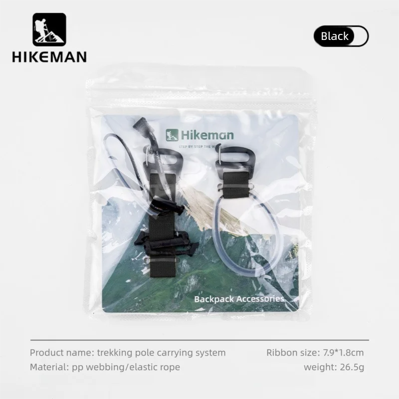 Hiking Pole Fixing Strap Backpack Accessory Easy Elastic Loop Quick Install No Disassembly Outdoor Camping Trekking Pole Holder